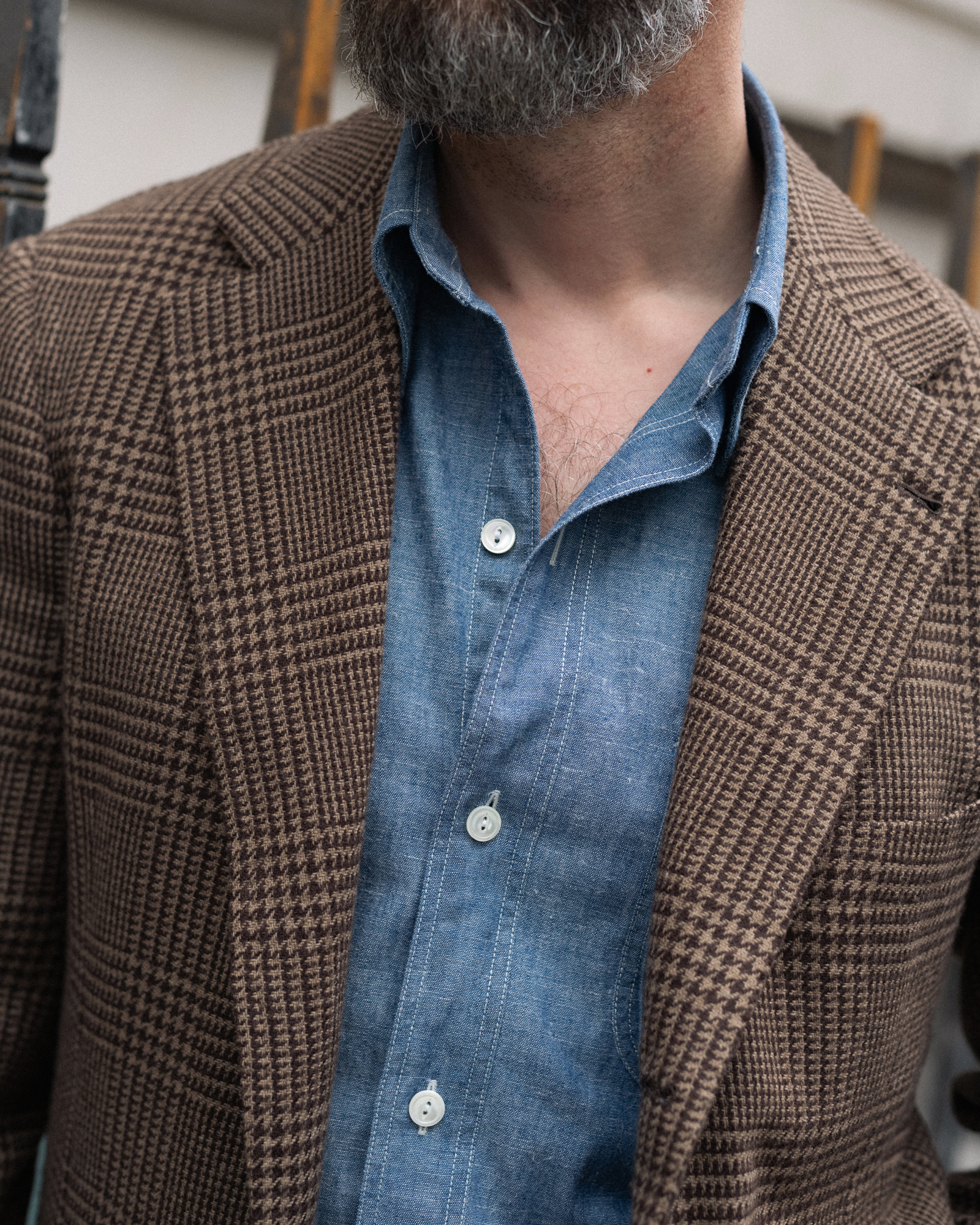 Teardrop Work Shirt Salt & Pepper – Bryceland's HK