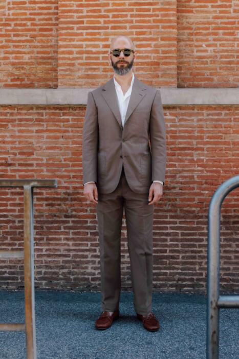 Luca Museo cotton suit